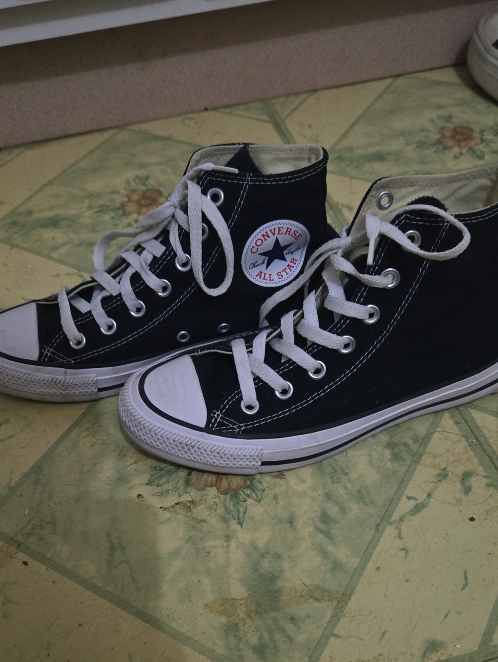 Converse Black & White Kid High Top Sneakers